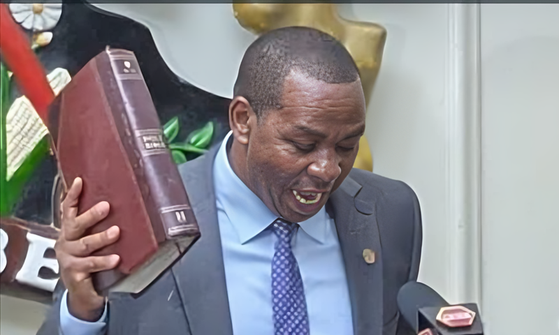 KRA Chairperson Ndiritu Muriithi making his inaugural speech