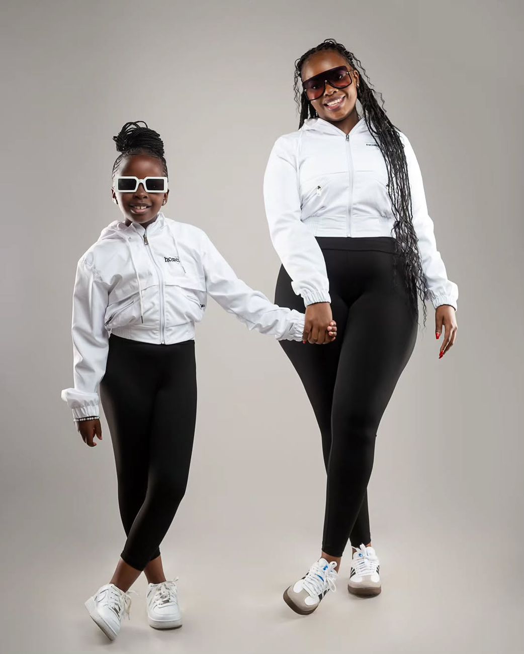 Mueni Bahati with her mum Yvette Obura