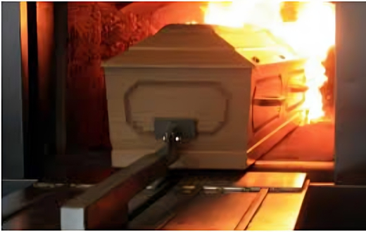 A cremation site