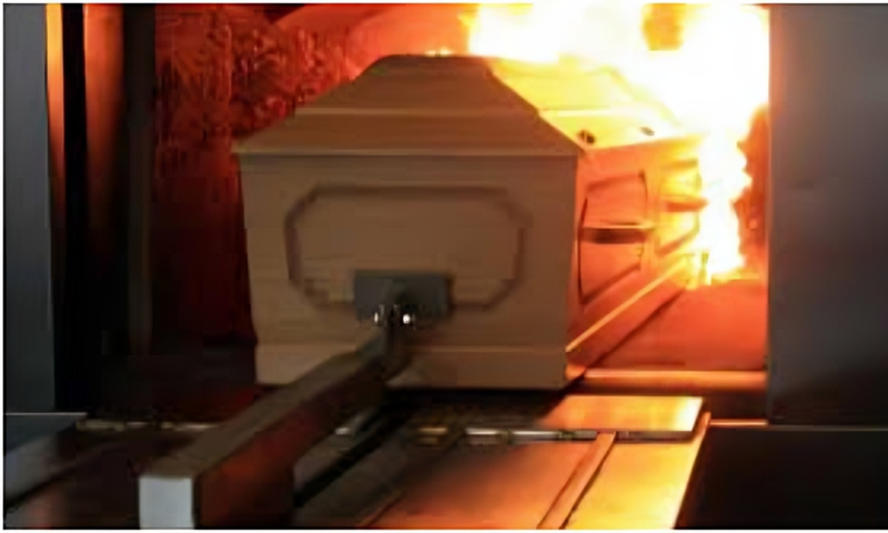 A cremation site