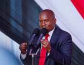 Deputy President Kithure Kindiki speaking to Isiolo leaders