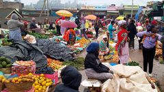 Traders in a Kenyan market