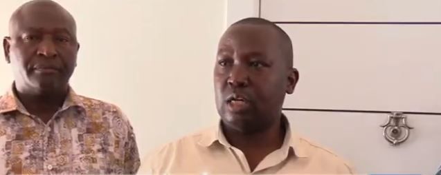 Regional Criminal Investigations Officer, Central Region, Abraham Mugambi during the raid that saw Seth Mwabe arrested