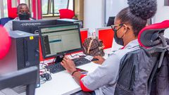 A KRA employee at work