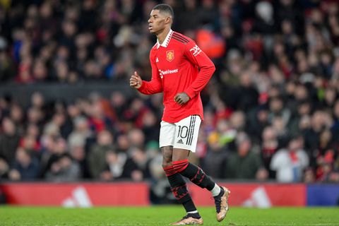 Marcus Rashford in action for Manchester United