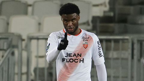 FC Lorient striker Terem Moffi is a transfer target for a host of English Premier League clubs