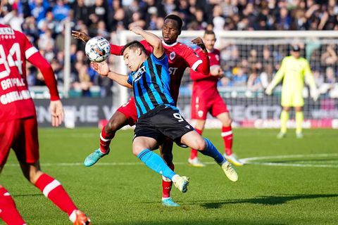 Alhassan Yusuf in action against Club Brugge