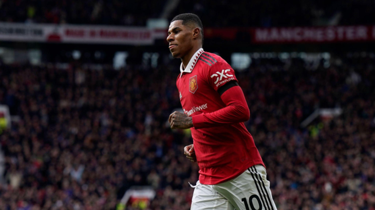 Marcus Rashford bagged a brace against Leicester