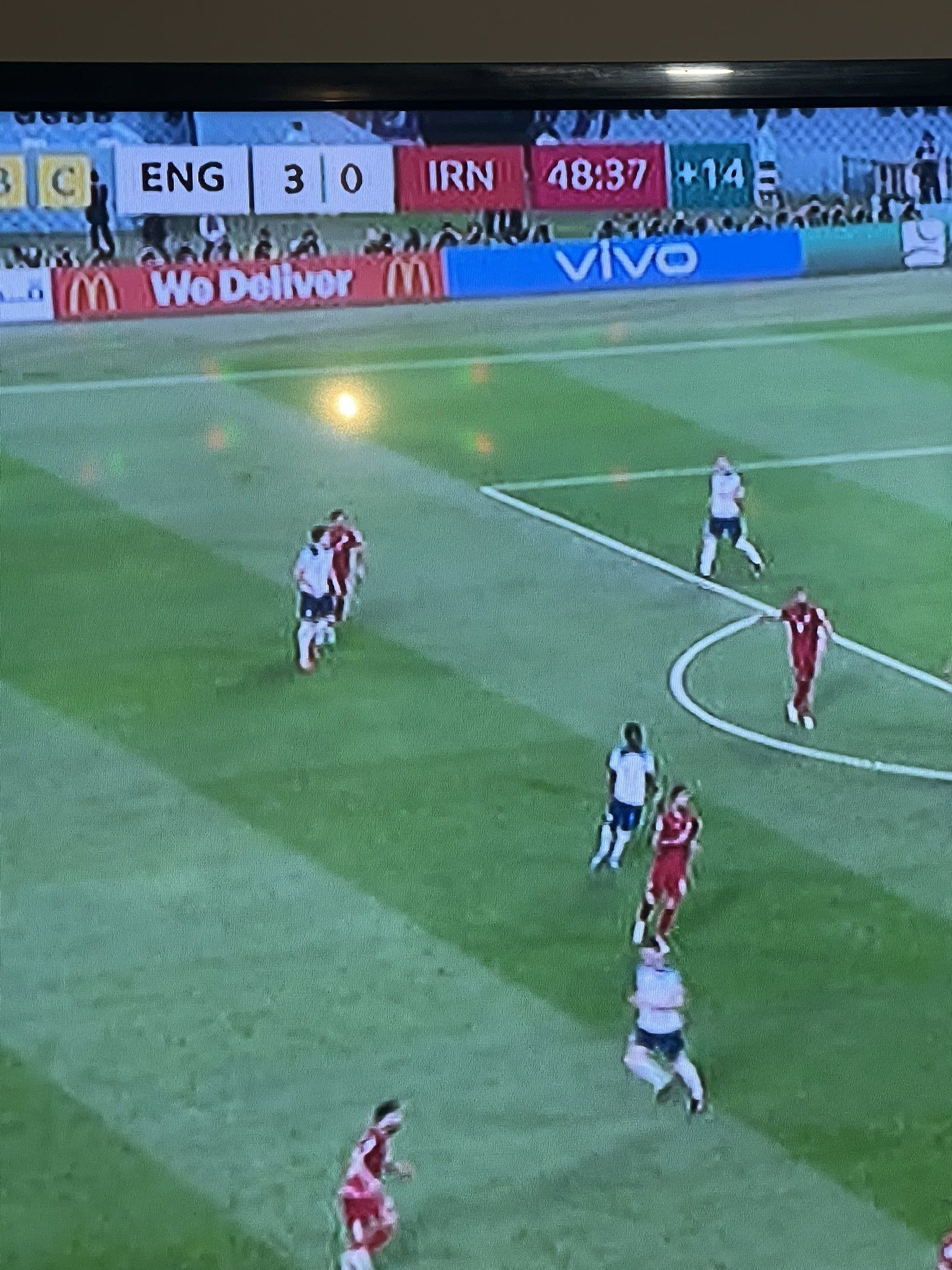 England vs Iran added time