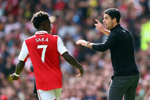 Mikel Arteta will be counting on Bukayo Saka to continue his blistering form