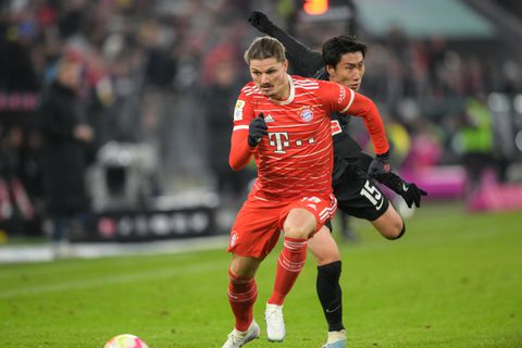 Sabitzer in action for Bayern Munich