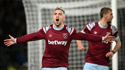 Jarrod Bowen after scoring for West Ham