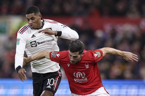 Manchester United and Nottingham Forest first leg EFL Cup game